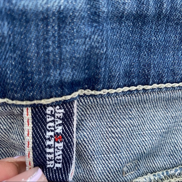 jean paul gaultier denim mini skirt | vintage - Picture 4 of 5